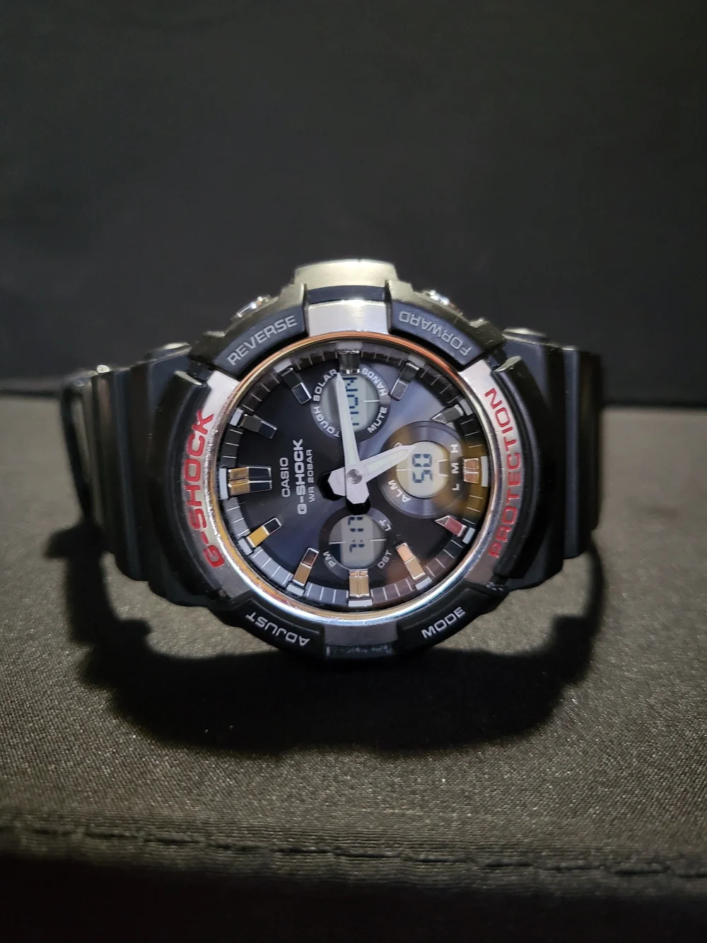 Casio G-Shock GAS-100 TOUGH SOLAR Black Analog-Digital Watch